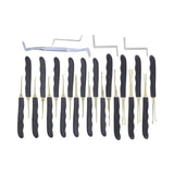 GOSO 24 Piece Lock Pick Set + Transparent Practice Padlock Bundle