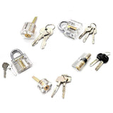 Clear Transparent Practice Locks - 5 Pack