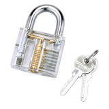 Clear Transparent Padlock Practice Lock