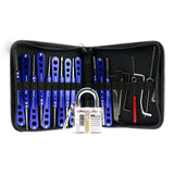 H&H 20-in-1 Lock Picks Set Transparent Practice Padlock Bundle
