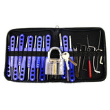 H&H 20-in-1 Lock Picks Set Transparent Practice Padlock Bundle