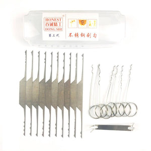 Superb 10 Piece Wave Lock Rake Set