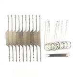 Superb 10 Piece Wave Lock Rake Set