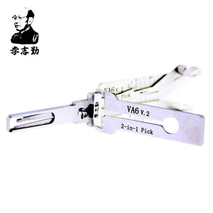 Mr. Li's Original Lishi VA6 (4 Lifters) 2in1 Decoder and Pick for Citroen, Peugeot, Renault